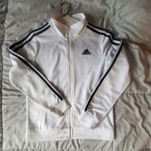 Son out grown this Adidas white and black track jacket